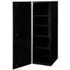 DX Series 19 in. x 21 in. Deep Side Locker w/ 4-Shelves, Black w/ Red Handle