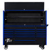 Extreme Tools Dx7218Hrku Dx 72 Hutch & 17 Draw Roller Cabinet Combo Black