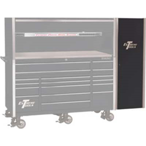 Extreme Tools Black Side Cabinet Only for 72" Tool Box Series