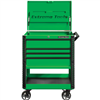 33â€ 4-Drawer Deluxe Tool Cart w/Bumpers, Green w/Black Quick Release-Drawer Pulls