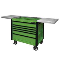 41" 6 Drawer Slide Top Tool Cart, Lime Green - Tool Drawers