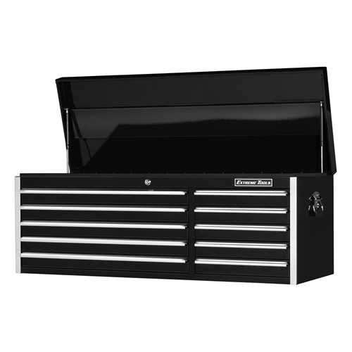 56 in. 10-Drawer Professional Tool Chest, Black