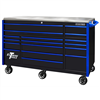 Extreme Tools Ex7217Rcqbkbl 72Wx30D 17 Draw Trip Bank Roll Cabinet Black Blue