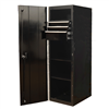 Extreme Tools 19" 3-Drawer and 2-Shelf Side Locker, Black