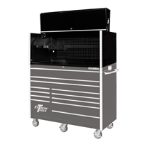 Extreme Tools 55 in. x 25 in. Pro Hutch, Black