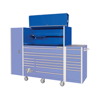 Extreme Tools 55 in. x 25 in. Pro Hutch, Blue