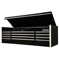 Extreme Tools 72" 12-Drawer Top Chest, Black - Tool Drawers