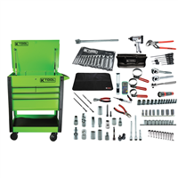 Ktool Displays & Kits Ezgautokit Automotive Bundle Kit Green Cart