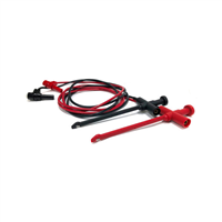 XEL Insulation Piercing Hooks to Right Angle Insulated Banana Plug, 48" Test Lead Set