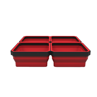 E-Z Red Eztray-Qrd Quad Eztrays Red