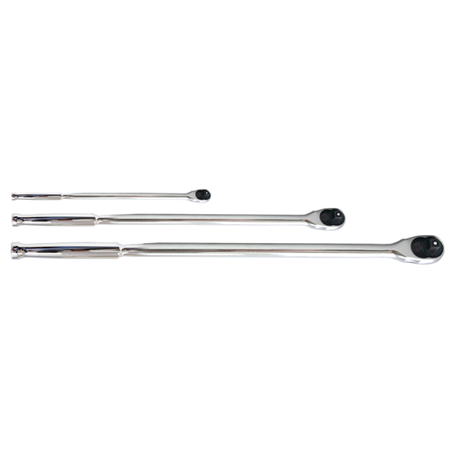 3 Pc Xtra Long Ratchet Set - Non Flex Head