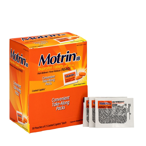 First Aid Only 13367 Motrin Ibuprofen 50X2/Box