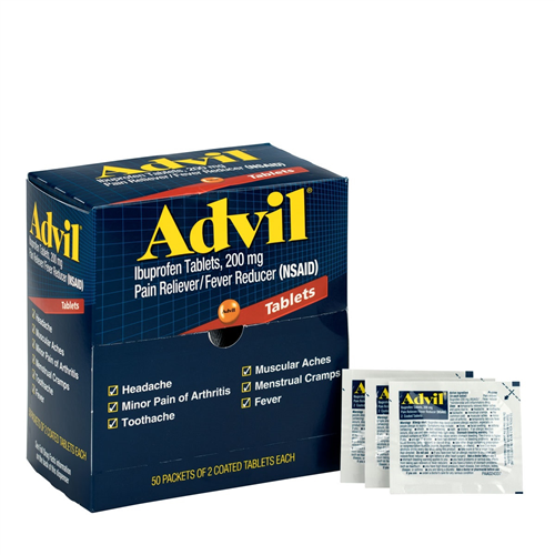 First Aid Only 15000 Advil 50X2/Box