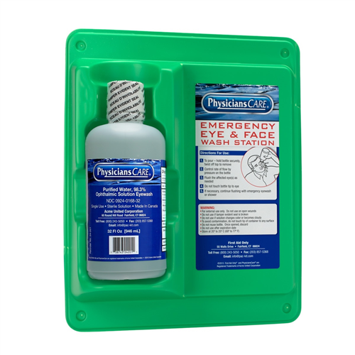 First Aid Only 24-202-001 Eyewash Station Single 32 Oz. Screw Cap Bottle