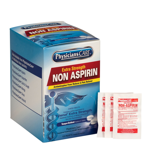 First Aid Only 40800-001 Physicianscare Extra Strength Non-Aspirin 125X2/Box