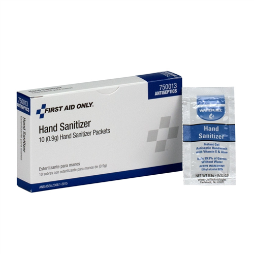 First Aid Only 750013 Hand Sanitizer Packets 10/Box