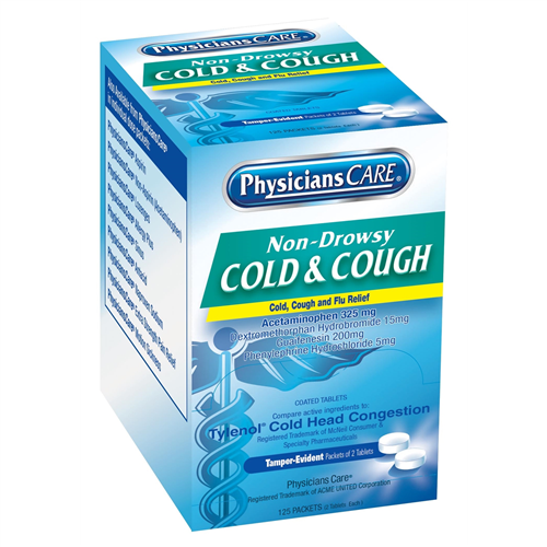 First Aid Only 90033 Physicianscare Cold & Cough 125X2/Box