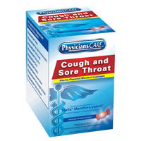 First Aid Only 90034 Physicianscare Cherry Flavor Cough & Throat Lozenges 125X1/Box