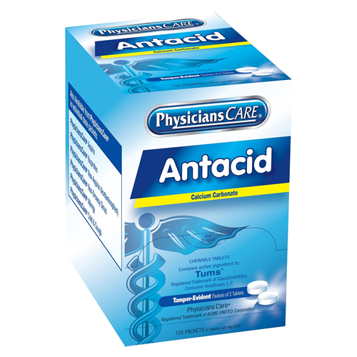 First Aid Only 90110 Physicianscare Antacid 125X2/Box
