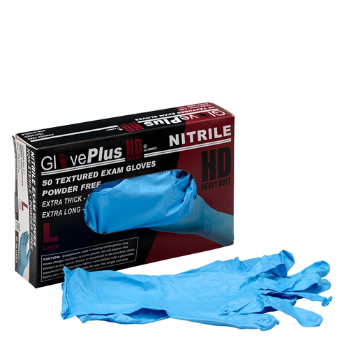 First Aid Only 90878 Nit Exam Gloves Hd 8Mil Thick Large 50/Box
