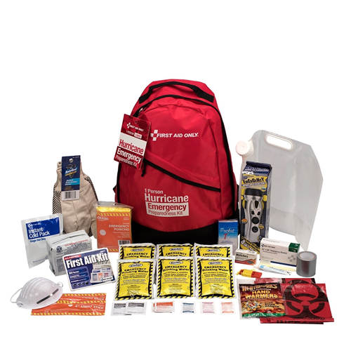 First Aid Only 91054 Emergency Prep Backpack Hurricane 1-Person