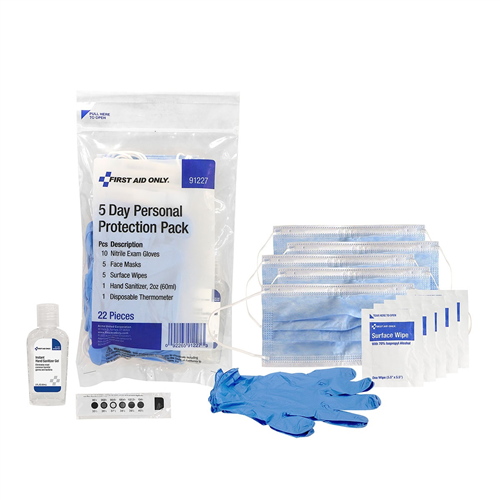 First Aid Only 91227 5-Day Personal Protection Kit