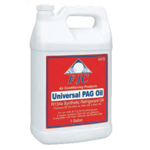 PAG Oil, Universal Refrigerant Oil, with Leak Detection Dye, for R12 or R134a, Gallon Bottle