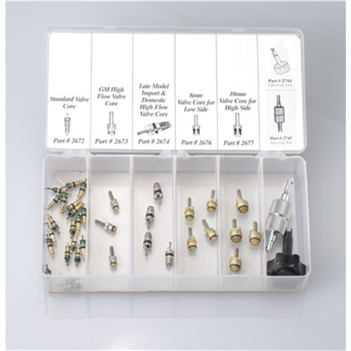 Fjc, Inc. 2680 Valve Core Assortment W/Tools