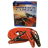 Heavy Duty Battery Booster Cables, 16 Foot, 6 Gauge, with 600 Amp Clamps