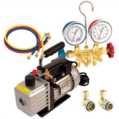 Vacuum Pump & Gauge Set Asst