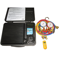 FJC, Inc. KIT2 A/C Electronic Scale, Manifold Gauge Set and Non Contact Thermometer
