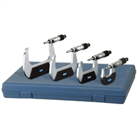 Fowler 72-229-214 0-4" Outside Micrometer Set