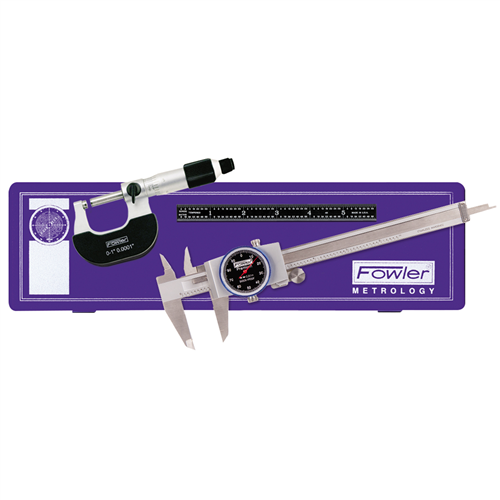 Fowler 72-229-711 Measuring Caliper Micrometer Mechanics Set