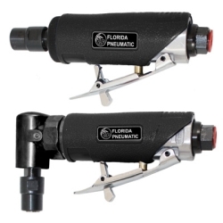 Air Die Grinder Kit, 1/4" Collets, 22,000 RPM, with Mini Angle Grinder, Straight Grinder and Stones