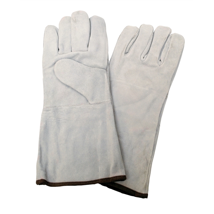 14" Welders Gloves with Thumb Strap, Russet - Large