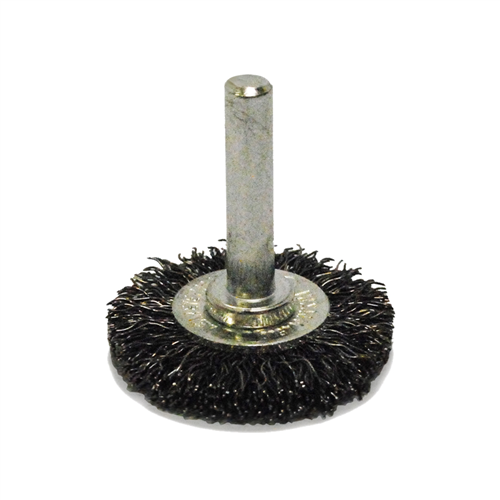 Circular Wire Wheel Brush, 1-1/2" Diameter, Coarse