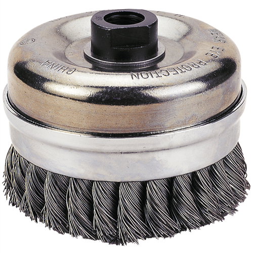 Knot-Type Wire Cup Brush, 6" Diameter