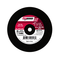 Type 1 Cut-Off Abrasive Wheel, 3â€ x 1/16â€ x 1/4â€