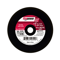 Type 1 Cut-Off Abrasive Wheel, 3â€ x 1/16â€ x 3/8â€