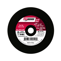 Type 1 Cut-Off Abrasive Wheel, 3â€ x 1/8â€ x 3/8â€