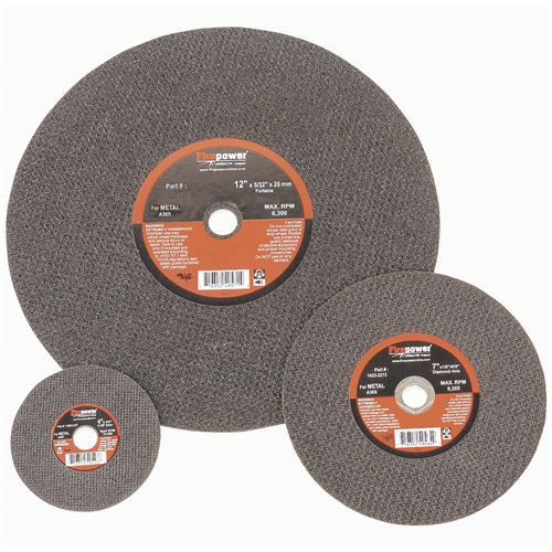 Type 1 Cut Off Abrasive Wheels, 3â€ x 1/16â€ x 3/8â€ (5 Per Pack)