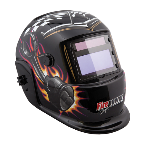 Firepower Auto-Darkening Welding Helmet w/ Plug and Piston Design
