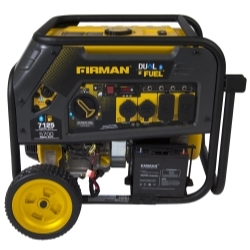 Firman Power Equip. 5700/7100 Watt Dual Fuel Generator w/ Elect