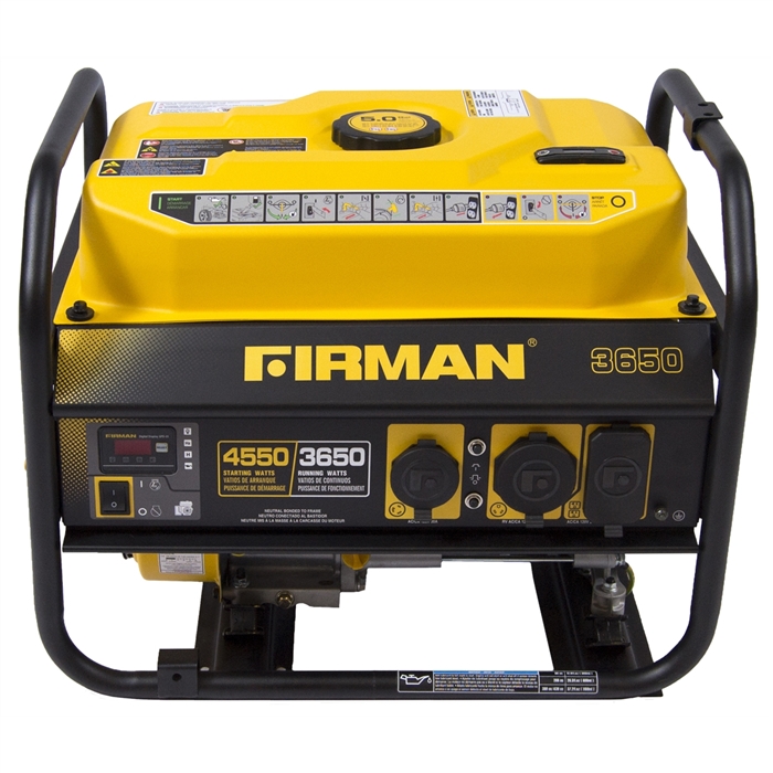 Firman Power Equip. P03601 Gas Powered 3650/4550 Watt Portable Generator