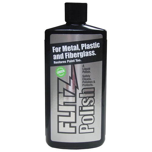 Green Metal, Plastic and Fiberglass Polish Liquid, 3.4 oz. Bottle