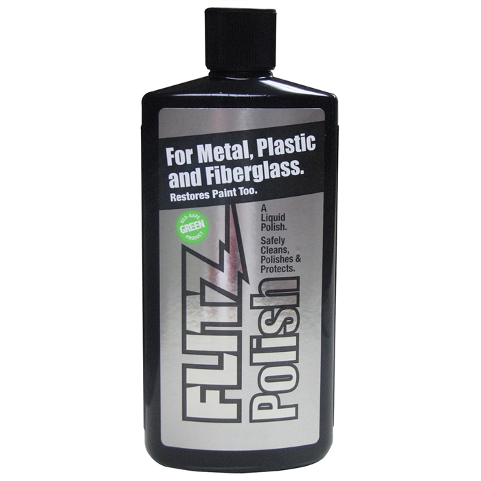 Green Metal, Plastic and Fiberglass Polish Liquid, 7.6 oz. Bottle