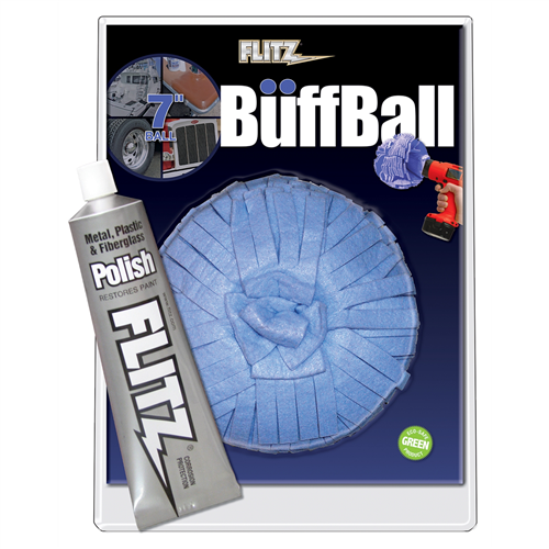 7 Inch X-Large Buff Ball w/ Free Flitz Polish 1.