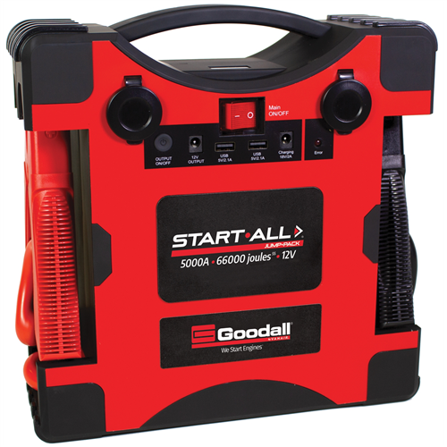 GOODALL MANUFACTURING JP-12-5000T Jump Pack 12V 5000 Amp Rev.01