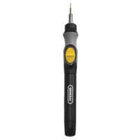 Power Precision Screwdriver, 1/8" Drive, with Forward/ Reverse Controls, 6 Bits, Quick Change Chuck