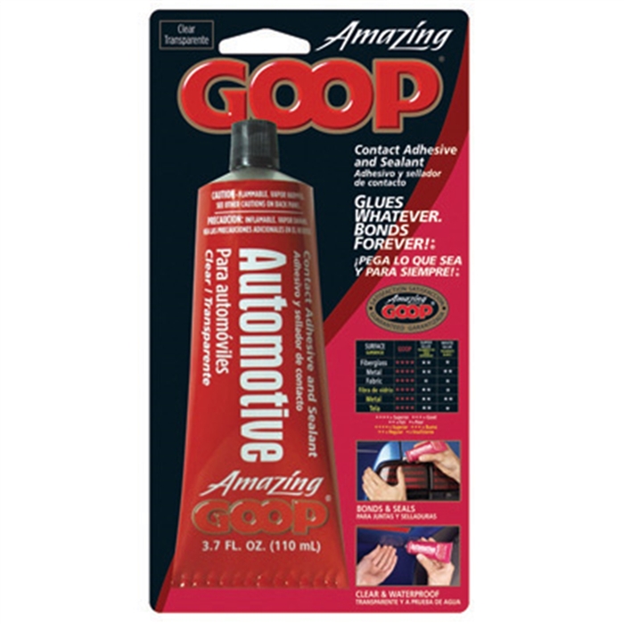 Amazing Goop Adhesive, Automotive Use, Self Leveling, 3.7 oz Tube, Carded